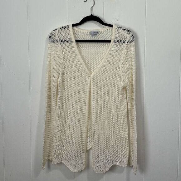 Vintage 90’s Bon Worth Crochet Cardigan Medium coastal festival - Picture 1 of 4